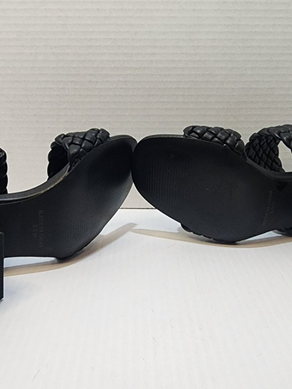 Steve Madden Kenly Heeled Sandals Women’s Size 6.5 Black Excellent Preowned Cond - Picture 9 of 12